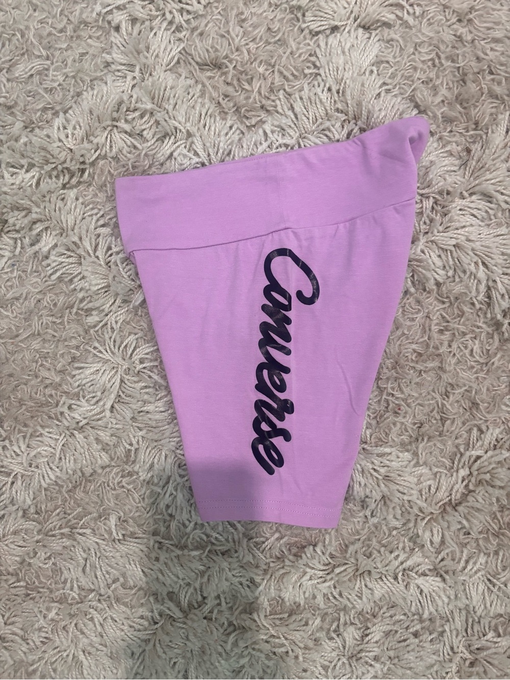 Converse Lavender Shorts with Black Logo